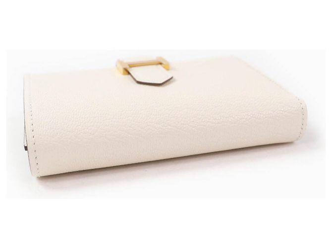 Cartera tri-fold Bearn de cabra Hermès Blanco - vista 4