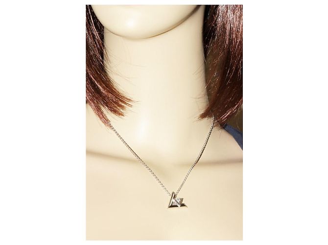 Collar Péndulo Volt One en Oro Blanco K18 de Louis Vuitton Q93807 Plata - vista 2