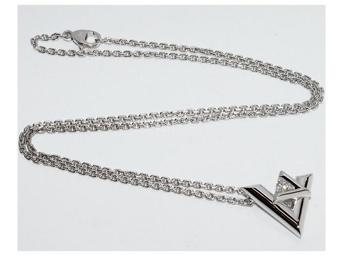 Collar Péndulo Volt One en Oro Blanco K18 de Louis Vuitton Q93807 Plata - vista 3