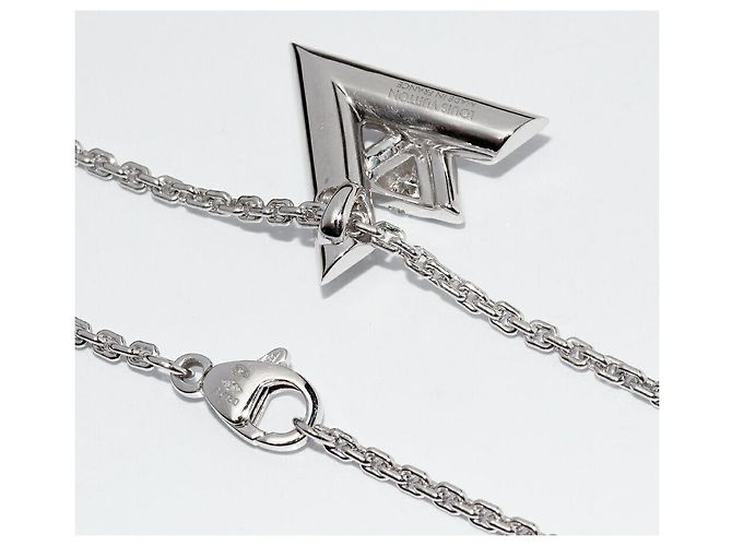 Collar Péndulo Volt One en Oro Blanco K18 de Louis Vuitton Q93807 Plata - vista 4