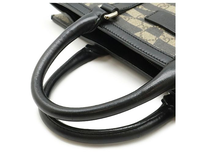 Borsa 2 in 1 Gucci GG Kaleido in PVC Nero Beige - vista 4