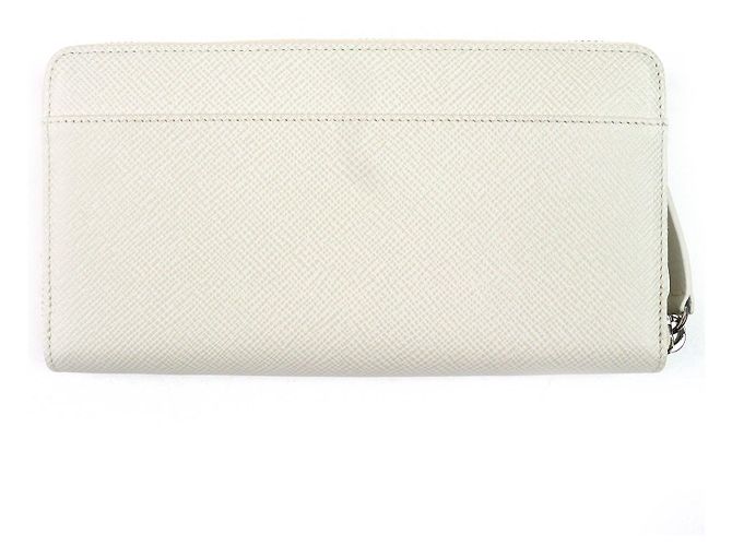 Autre Marque Cartera larga de cuero Globe Trotter Beige - vista 3
