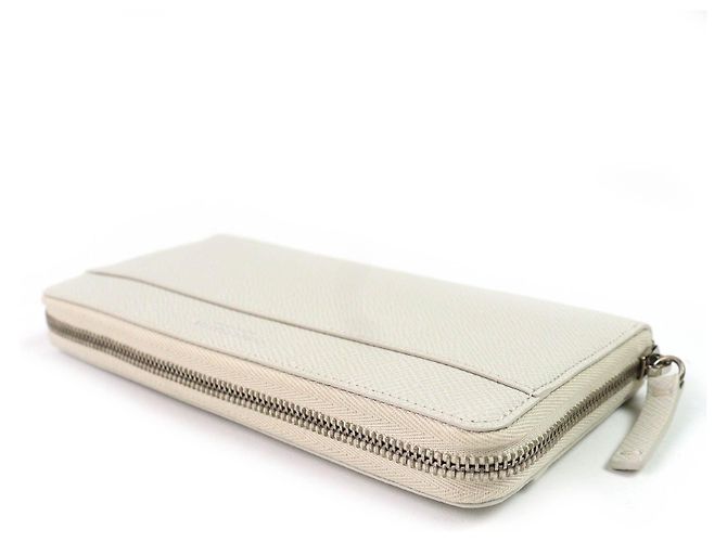 Autre Marque Cartera larga de cuero Globe Trotter Beige - vista 4