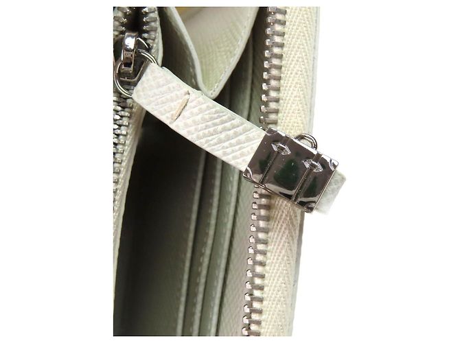Autre Marque Cartera larga de cuero Globe Trotter Beige - vista 7