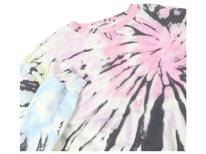 Céline Celine SUDADERA LOOSE TIE DYE Sudadera de Algodón Rosa - vista 2