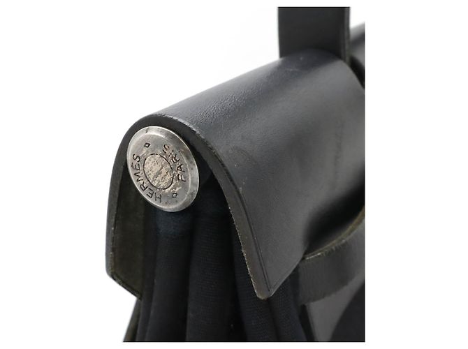 Borsa 2 in 1 Herbag Toile Officier di Hermès Nero - vista 6