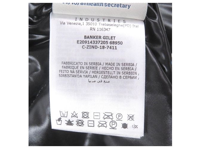 Chaleco de nylon acolchado Moncler Banker Negro - vista 9