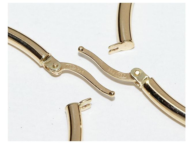 Autre Marque Orecchini a cerchio Au750 D'oro - vista 4