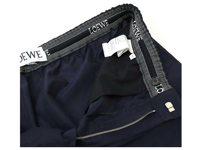 Loewe Woll-Polyamid-Hose Blau Marineblau - Ansicht 8