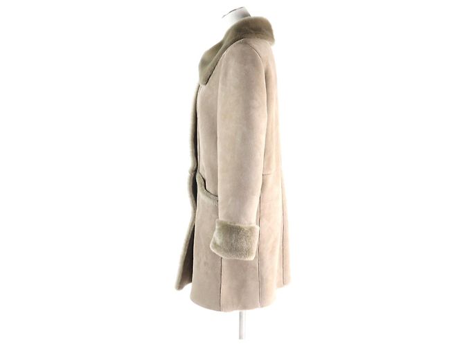 Autre Marque Abrigo Mouton EMMETI Beige - vista 2