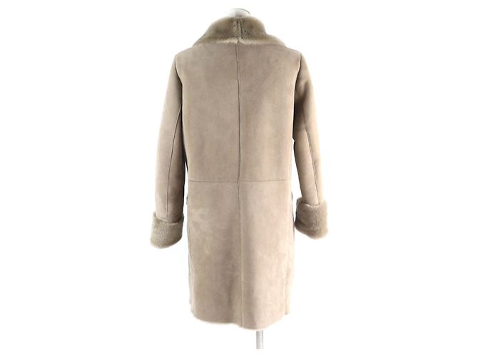 Autre Marque Abrigo Mouton EMMETI Beige - vista 3