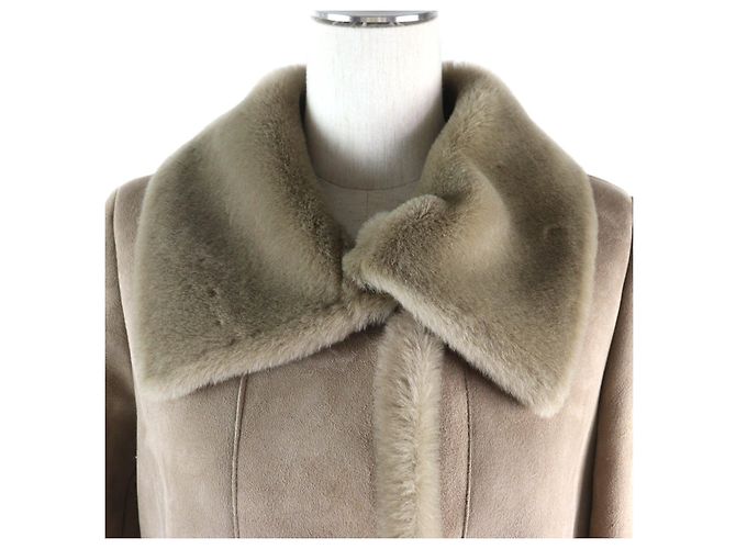 Autre Marque Abrigo Mouton EMMETI Beige - vista 4