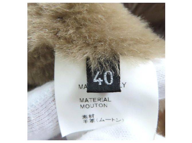 Autre Marque Abrigo Mouton EMMETI Beige - vista 8