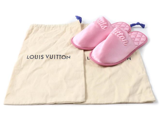 Mules in satin Louis Vuitton LV Sweet Line Rosa - vista 2
