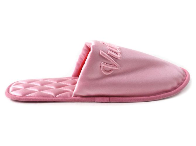 Mules in satin Louis Vuitton LV Sweet Line Rosa - vista 6