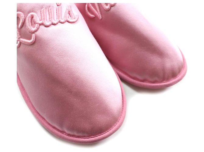Mules in satin Louis Vuitton LV Sweet Line Rosa - vista 8