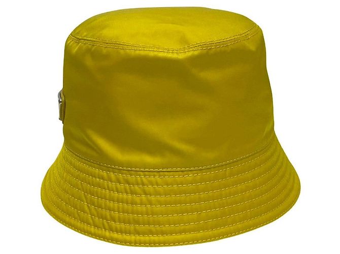 Cappello bucket in Re-Nylon Prada Giallo - vista 4