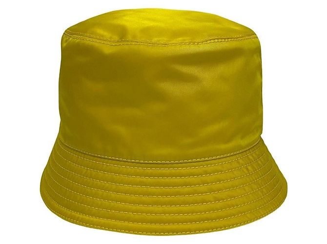 Cappello bucket in Re-Nylon Prada Giallo - vista 6