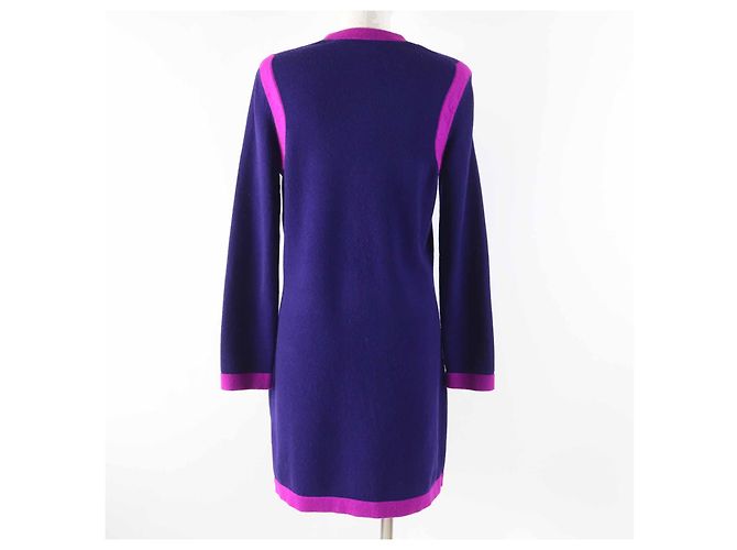 Cárdigan largo de cachemira Chanel 23AW P75656 Azul - vista 4