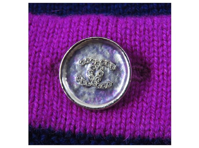 Cárdigan largo de cachemira Chanel 23AW P75656 Azul - vista 6