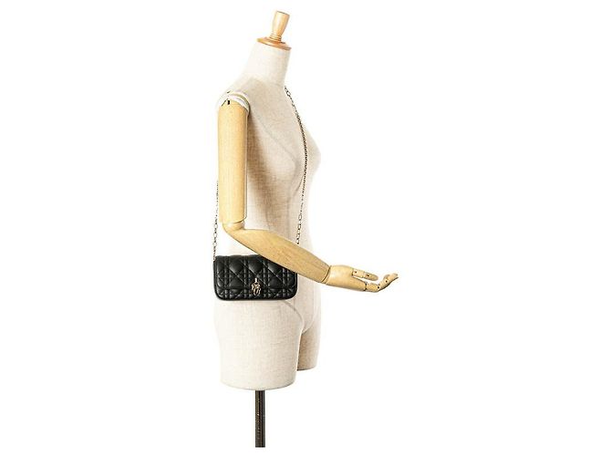 My Dior Borsa per telefono in pelle di agnello con catena MyDior - vista 12