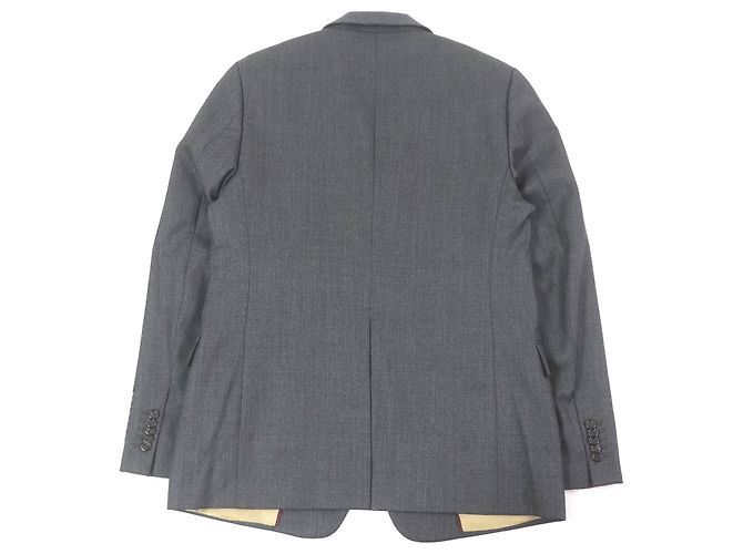 Blazer de lana a medida Gucci Castaño Gris - vista 4