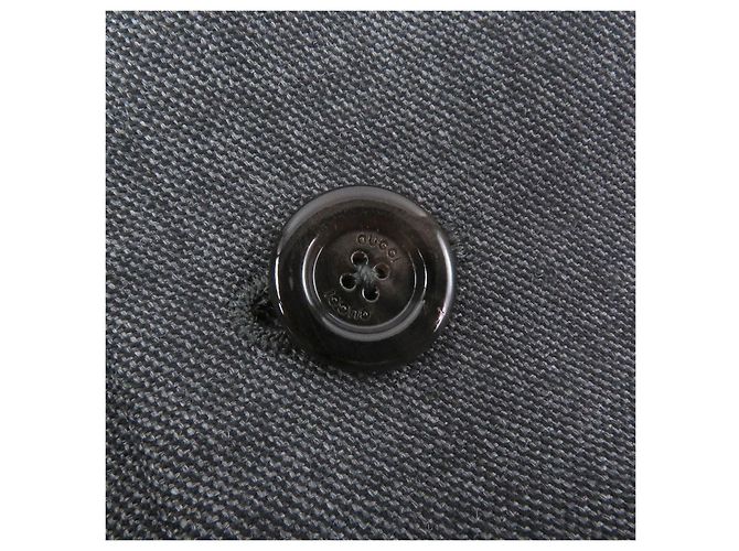 Blazer de lana a medida Gucci Castaño Gris - vista 5