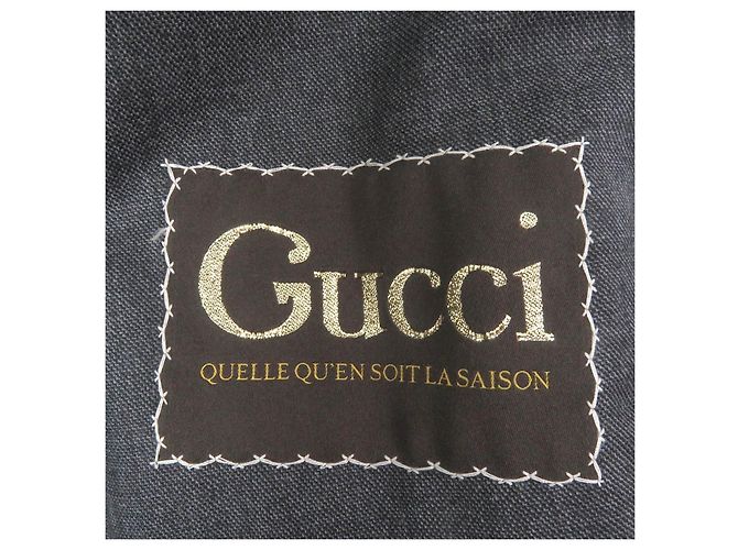 Blazer de lana a medida Gucci Castaño Gris - vista 6