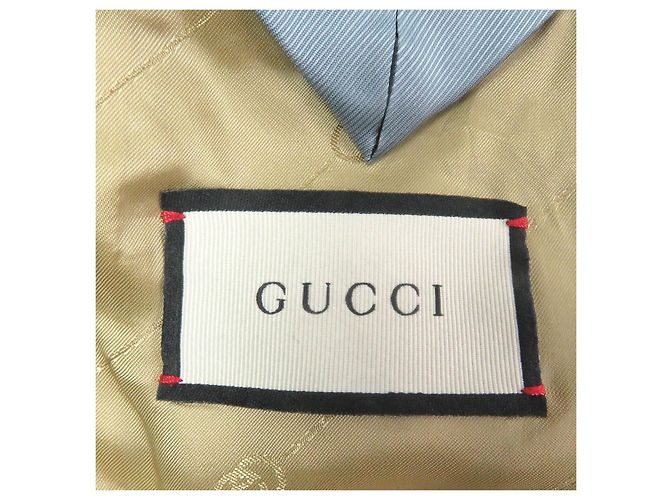 Blazer de lana a medida Gucci Castaño Gris - vista 7