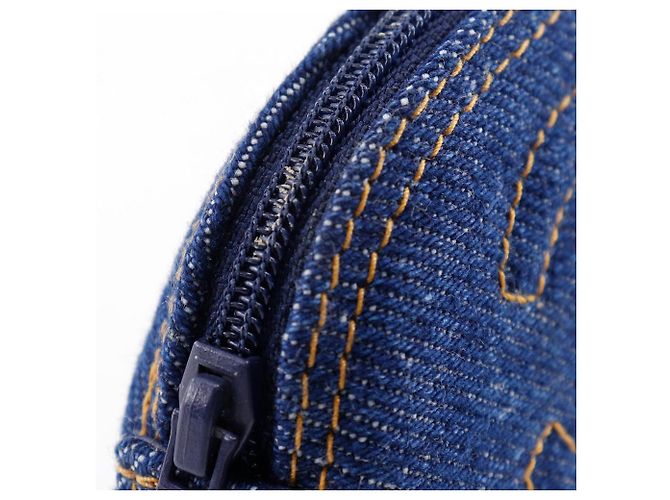 Bolso de denim Chanel Coco Mark Azul - vista 7