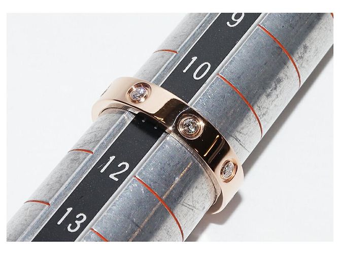 Cartier Love Ring Au750 mit Diamant Größe 11 Pink - Ansicht 2