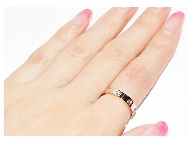 Cartier Love Ring Au750 mit Diamant Größe 11 Pink - Ansicht 6