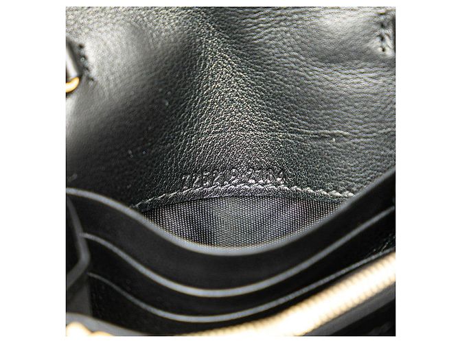 Gucci Blondie Leder Schultertasche mit Kette Schwarz Golden - Ansicht 11