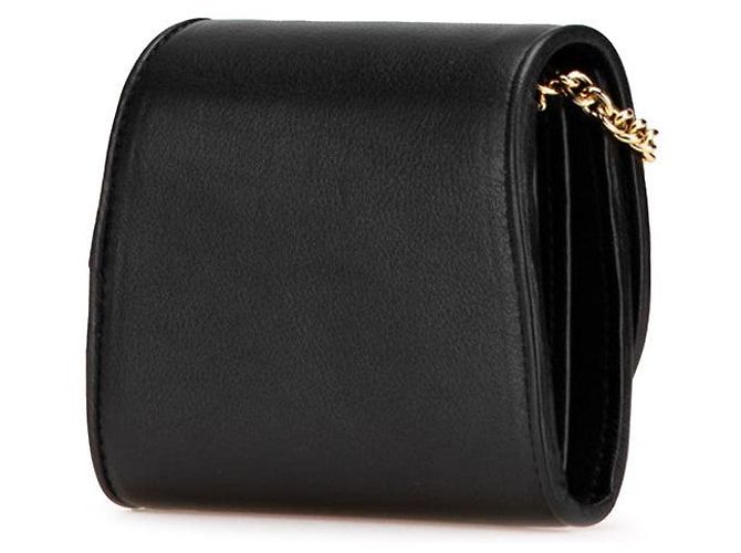Gucci Blondie Leder Schultertasche mit Kette Schwarz Golden - Ansicht 2