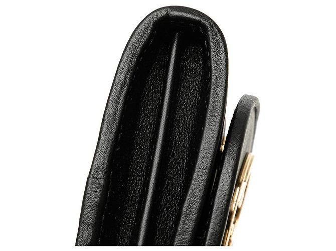 Gucci Blondie Leder Schultertasche mit Kette Schwarz Golden - Ansicht 9