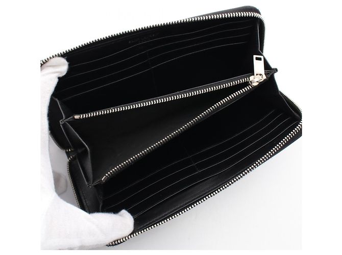 Yves Saint Laurent 447842 Cartera Larga de Cuero - vista 3