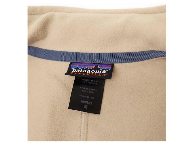 Autre Marque Patagonia Synchilla Polyester Jacket Beige - view 7