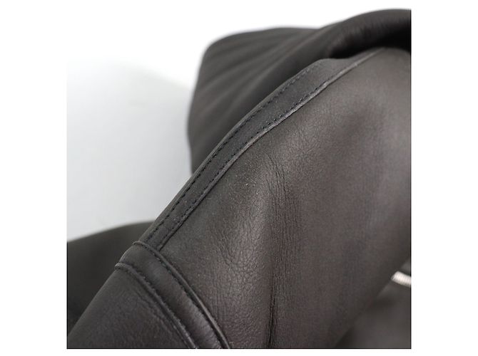 Giacca in pelle di pecora Hermès Grigio Grigio antracite - vista 20