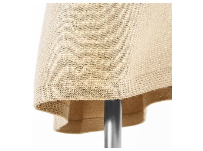 Falda sirena de punto con lamé Chanel Beige - vista 11