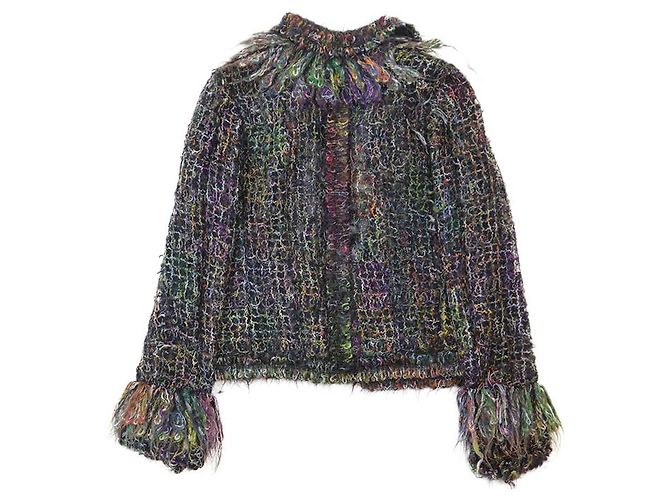 Chaqueta de mezcla de mohair Chanel 03A P22059 Multicolor - vista 15