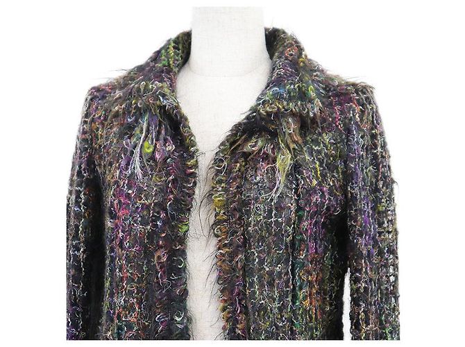 Chaqueta de mezcla de mohair Chanel 03A P22059 Multicolor - vista 2