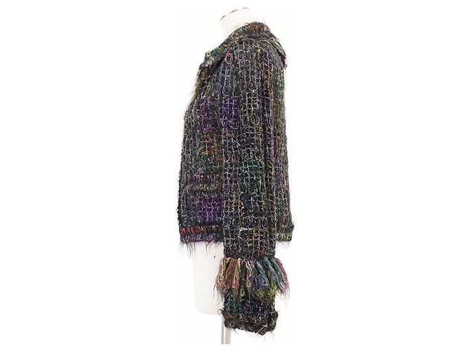 Chaqueta de mezcla de mohair Chanel 03A P22059 Multicolor - vista 4