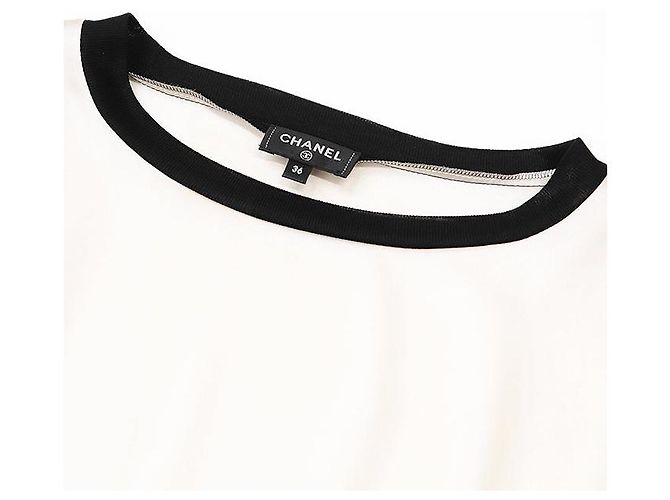 Blusa 100% Seda Chanel P63168 Negro Dorado - vista 11