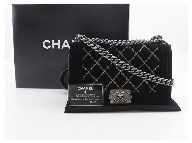 Borsa a Spalla 2 in 1 in Pelle Vellutata Chanel Boy Chanel 25 Nero - vista 16