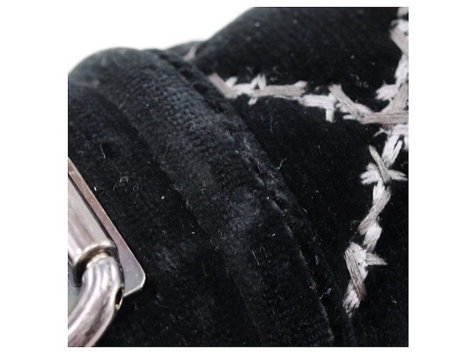 Borsa a Spalla 2 in 1 in Pelle Vellutata Chanel Boy Chanel 25 Nero - vista 9