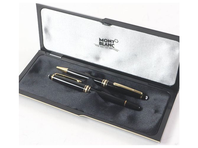 Montblanc 14K 2-in-1 Füllfederhalter und Kugelschreiber Set Schwarz - Ansicht 2