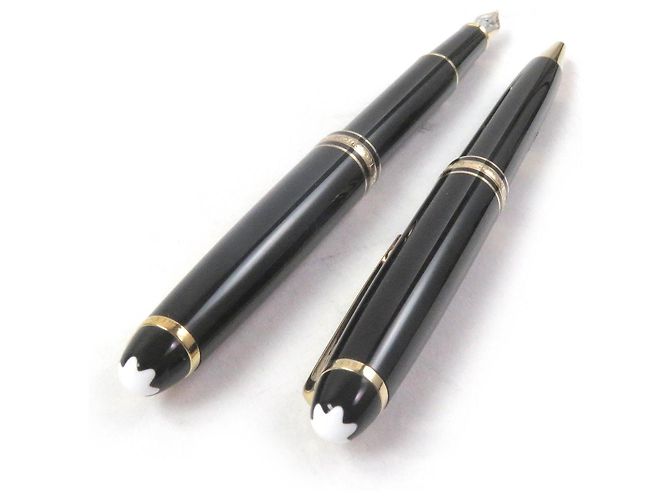Montblanc 14K 2-in-1 Füllfederhalter und Kugelschreiber Set Schwarz - Ansicht 4