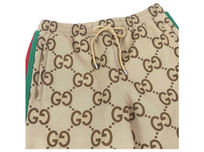 Gucci Jumbo GG Polyesterhosen Braun - Ansicht 3