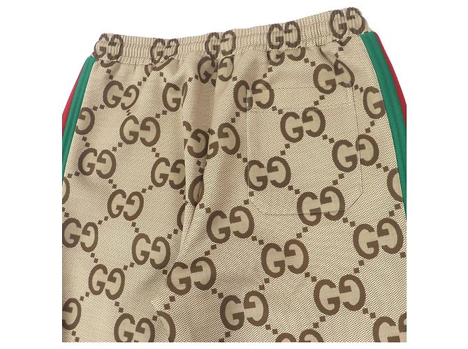 Gucci Jumbo GG Polyesterhosen Braun - Ansicht 4