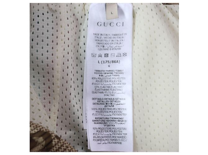 Gucci Jumbo GG Polyesterhosen Braun - Ansicht 7